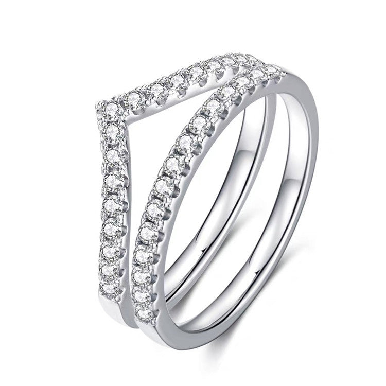 【#R06】925 Sterling Silver Moissanite Rings