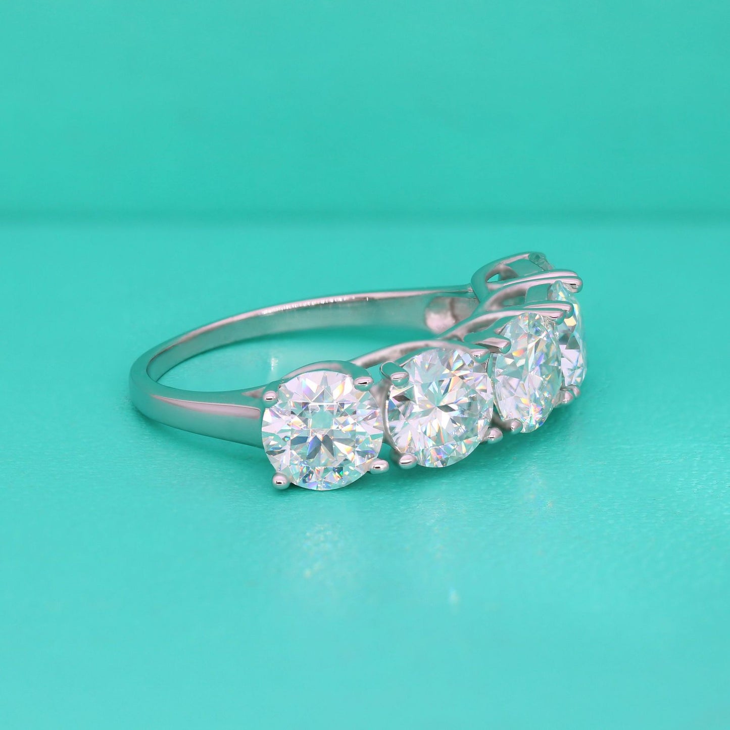 【Party Queen/#R14】925 Sterling Silver Moissanite Rings(buy 1 get 3 more freebies: Ring+Jewelry case+Silver Polishing cloth)