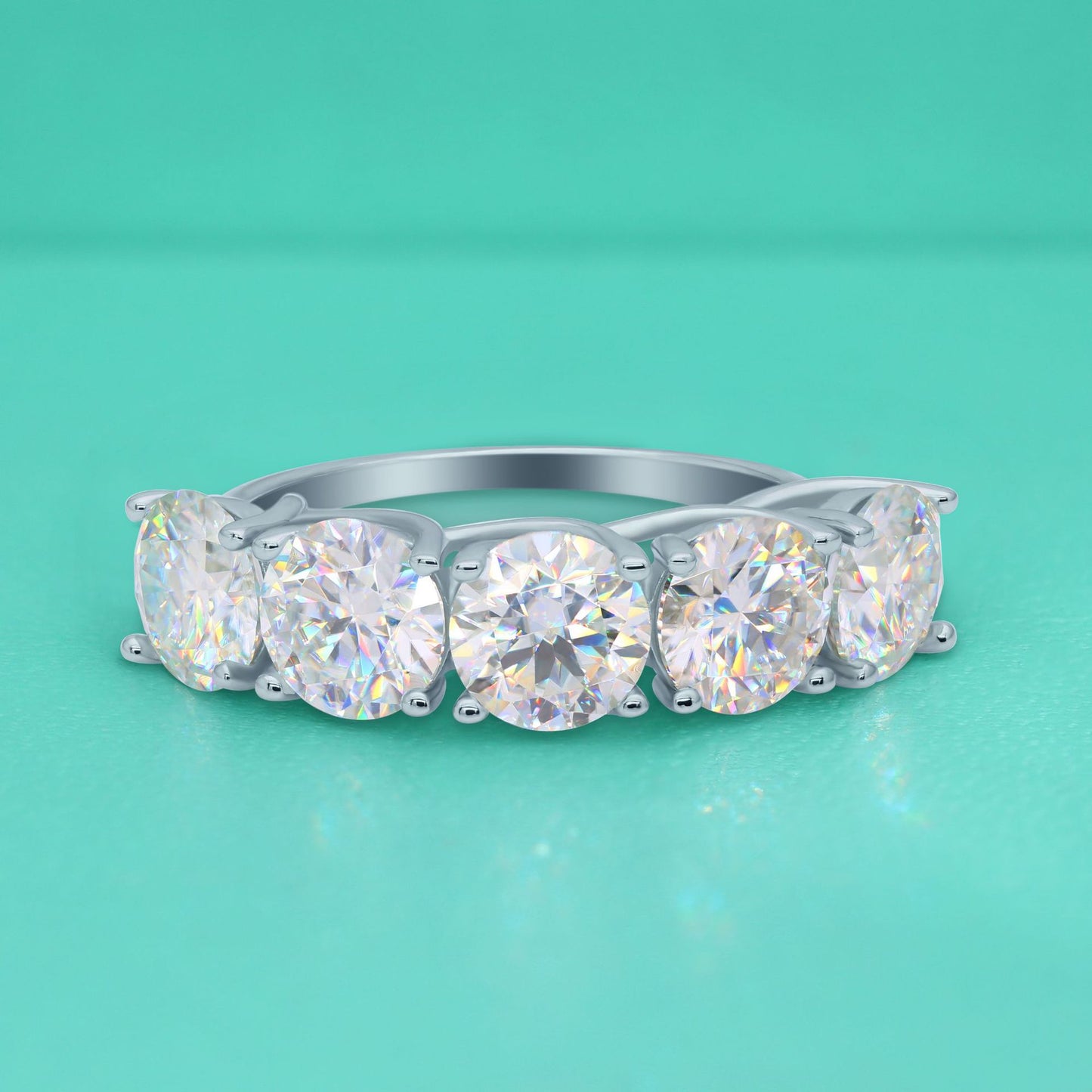 【Party Queen/#R14】925 Sterling Silver Moissanite Rings(buy 1 get 3 more freebies: Ring+Jewelry case+Silver Polishing cloth)