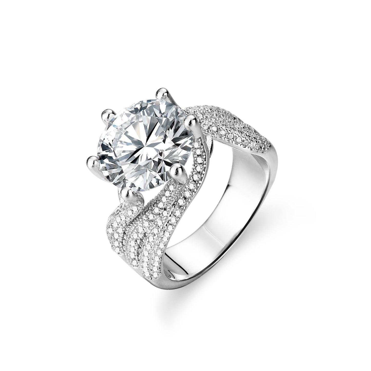 【#R16】（Luxury）925 Sterling Silver Moissanite Rings