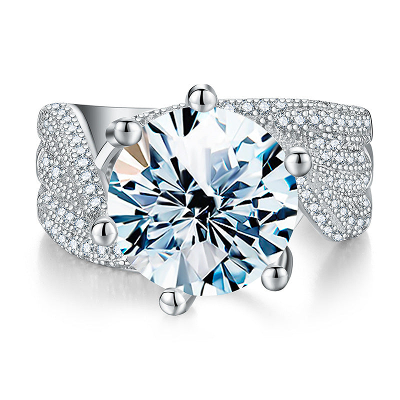 【#R16】（Luxury）925 Sterling Silver Moissanite Rings