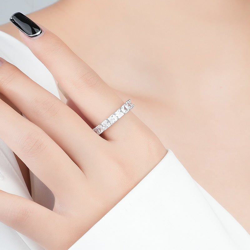 【#R18】925 Sterling Silver Zircon Rings