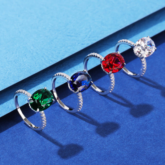 【#R26】925 Sterling Silver Zircon Rings