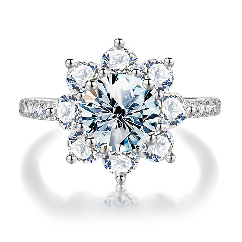 【#R28】（art）925 Sterling Silver Moissanite Rings