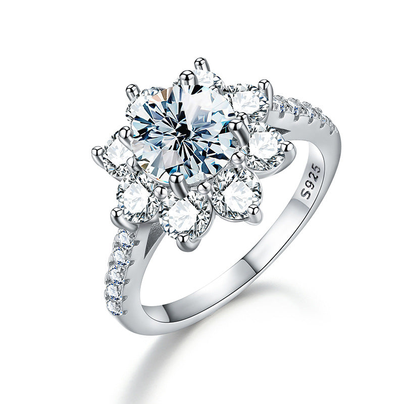 【#R28】（art）925 Sterling Silver Moissanite Rings