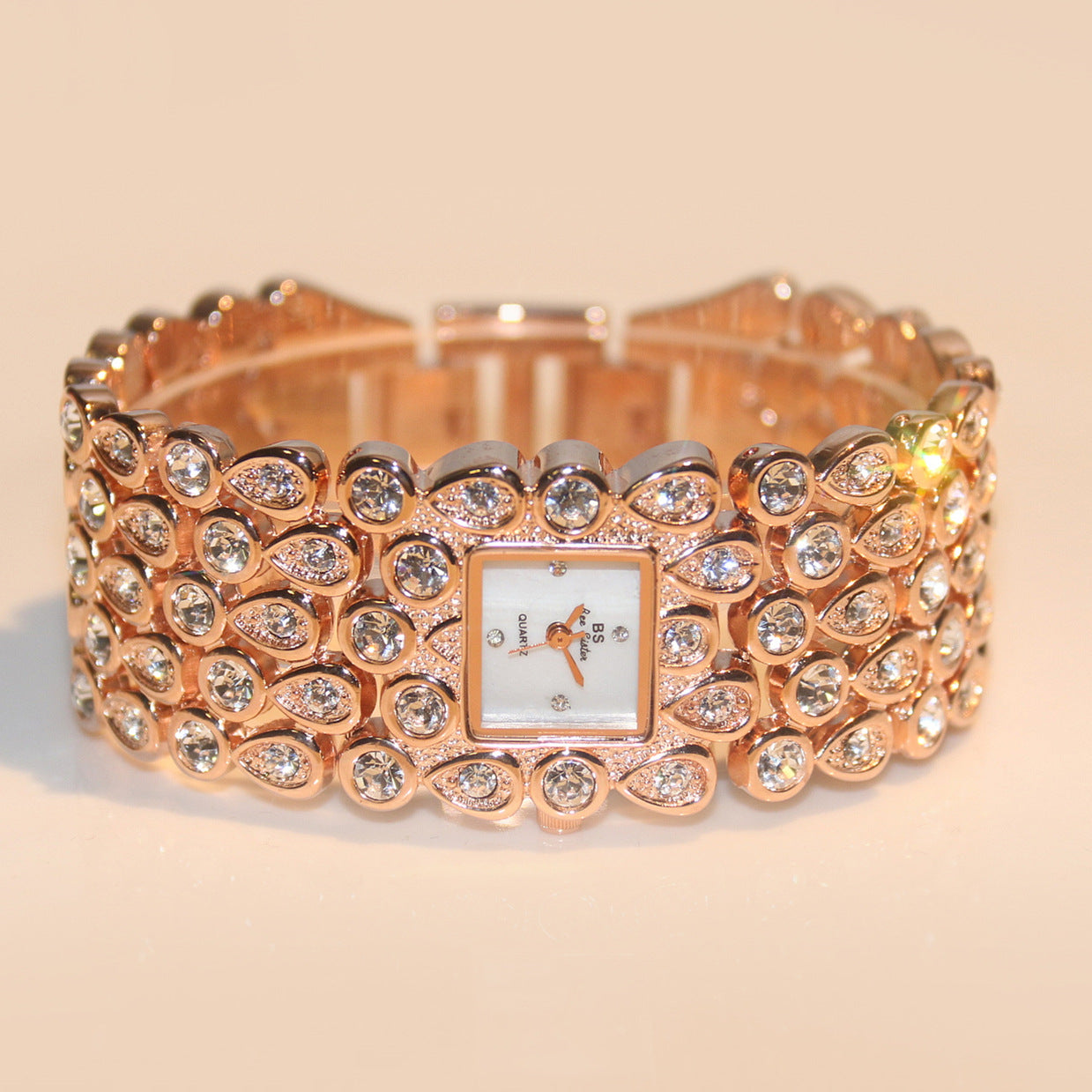 【#W04】Popular watch chain full diamonds female watches