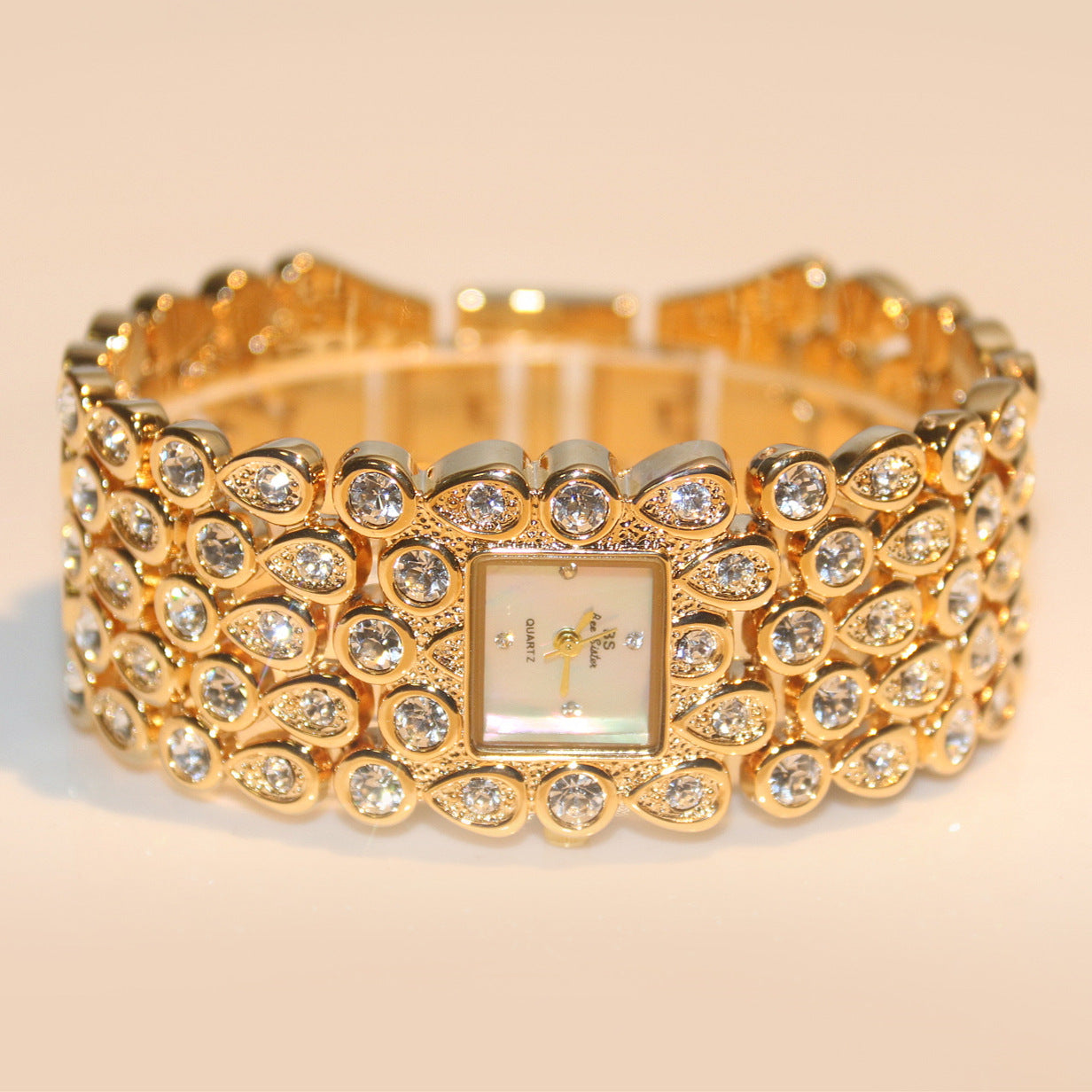 【#W04】Popular watch chain full diamonds female watches