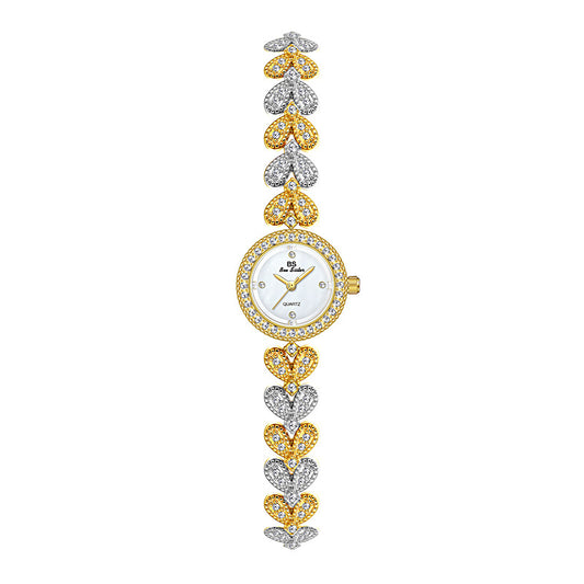 【#W06】Popular watch chain full diamonds female watches