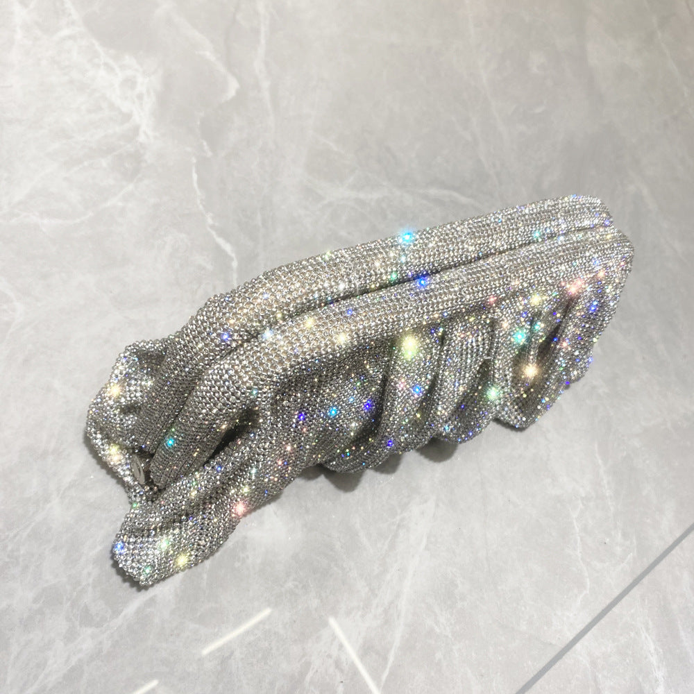 【#PQ13】Newest Fashionable crystal ladies handbags