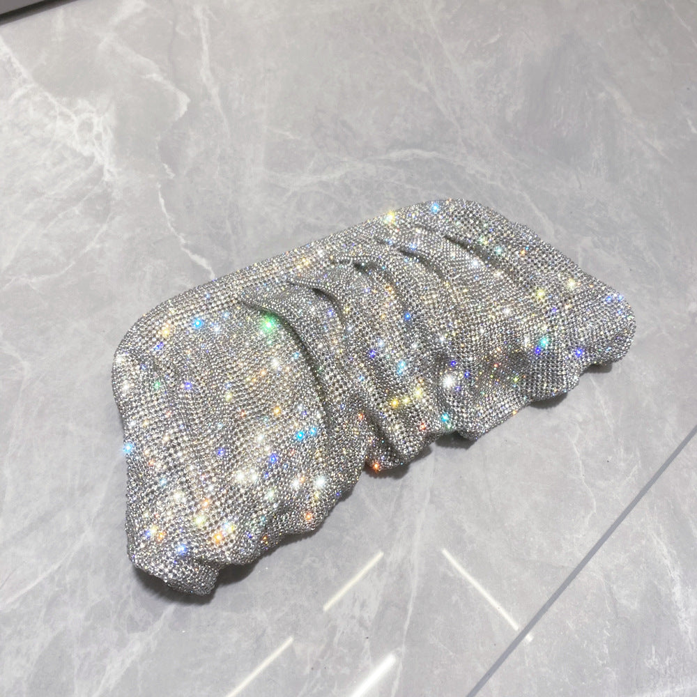 【#PQ13】Newest Fashionable crystal ladies handbags